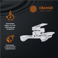 Товар: Смеситель для ванны Orange Lutz Хром арт-M04-100cr - фото 2 Смеситель для ванны Orange Lutz Хром арт-M04-100cr — фото 2, Смеситель для ванны