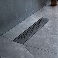 Душевой лоток AM.PM PrimeFlow 40 с Черной матовой решеткой Cut Gradient арт-W02SC-P11-040-01BM — фото 4, Душевые лотки