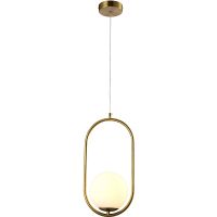 Подвесной светильник Crystal Lux Белый Латунь арт-CALLE SP1 BRASS — фото 2, Подвесные светильники