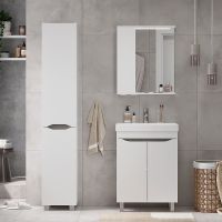 Тумба под раковину Volna Lake 60.2D Белая арт-tnLAKE60.2D-01 — фото 8, Тумбы под раковину