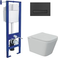 Товар: Комплект унитаза Berges Floe S Rimless с инсталляцией Atom Line с сиденьем Микролифт и Черной Soft Touch клавишей смыва арт-043345 - фото 1 Комплект унитаза Berges Floe S Rimless с инсталляцией Atom Line с сиденьем Микролифт и Черной Soft Touch клавишей смыва арт-043345 — фото 1, Комплекты унитаз + инсталляция