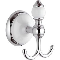 Двойной крючок Remer Epoca Хром арт-EP50CR — фото 1, Крючки для полотенец