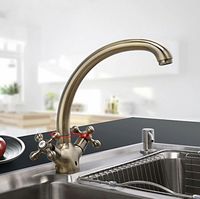 Смеситель для кухни Frap H19-4 Бронза арт-F4219-4 — фото 5, Смесители для кухни