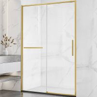 Товар: Душевая дверь Vincea Slim Soft 120 профиль Золото брашированное стекло прозрачное арт-VDS-1SS120CLG - фото 1 Душевая дверь Vincea Slim Soft 120 профиль Золото брашированное стекло прозрачное арт-VDS-1SS120CLG — фото 1, Раздвижные душевые двери