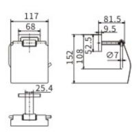 Товар: Держатель туалетной бумаги CeramaLux Gamma с крышкой Хром арт-12307 - фото 2 Держатель туалетной бумаги CeramaLux Gamma с крышкой Хром арт-12307 — фото 2, Держатели туалетной бумаги