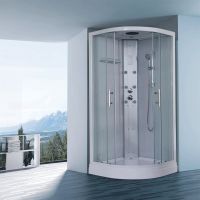 Душевая кабина Orans 90x90 с баней профиль Белый задние стенки Белые арт-86150s0 — фото 11, Душевые кабины