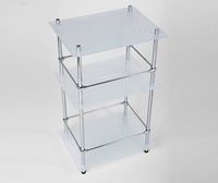 Товар: Стеклянная полка WasserKRAFT Хром арт-K-4033 - фото 3 Стеклянная полка WasserKRAFT Хром арт-K-4033 — фото 3, Полки для ванной и душа