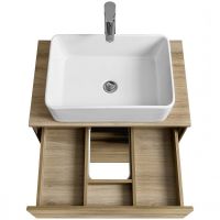 Тумба под раковину Aquaton Либерти 60 подвесная Дуб эльвезия арт-1A279401LYC70 — фото 14, Тумбы под раковину