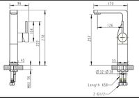 Смеситель для раковины Bravat Arc Черный арт-F16061K-A2-ENG — фото 2, Смесители для раковины