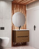 Товар: Тумба под раковину WellWant Rovero 80 подвесная Дуб арт-WWTRN0821EB - фото 5 Тумба под раковину WellWant Rovero 80 подвесная Дуб арт-WWTRN0821EB — фото 5, Тумбы под раковину