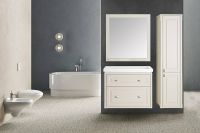 Комплект мебели для ванной ASB-Woodline Кастелло 100 Бежевый арт-12045+12060+22322 — фото 8, Комплекты мебели для ванной