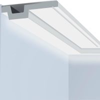 Карниз HIWOOD 2000x19x90 мм арт-A90V1 — фото 1, Карнизы