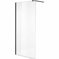 Душевая перегородка Niagara Nova 120 профиль Черный стекло прозрачное арт-NG-683-12BLACK — фото 1, Душевые перегородки