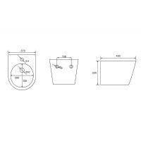 Биде Abber Bequem подвесное Белое арт-AC1151 — фото 4, Биде подвесные