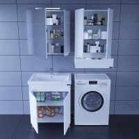 Тумба под раковину СанТа Лондон 70 Белая арт-224016 — фото 5, Тумбы под раковину