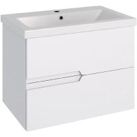 Тумба под раковину Runo Стокгольм 70 подвесная Белая арт-00-00001124 — фото 1, Тумбы под раковину