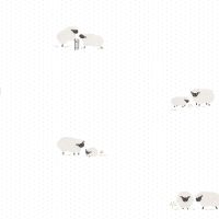 Обои детские Casadeco Rose Nino Винил на флизелине (0,53*10,05) Серый, Животные арт-85569213 — фото 1, Обои для стен