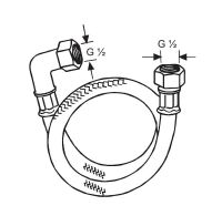 Шланг для высокого давления Kludi Nirosta Хром арт-6115000-00 — фото 2, Душевые шланги