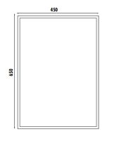 Зеркало Creavit 45 Серое арт-TB500 — фото 2, Зеркала в ванную комнату