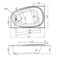 Товар: Акриловая ванна AM.PM Like 170x110 R без гидромассажа арт-W80A-170R110W-A - фото 13 Акриловая ванна AM.PM Like 170x110 R без гидромассажа арт-W80A-170R110W-A — фото 13, Акриловые ванны