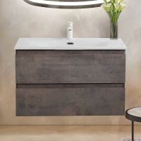 Тумба под раковину Cezares Molveno 80 подвесная Ossido арт-MOLVENO-80-2C-SO-OSS — фото 1, Тумбы под раковину