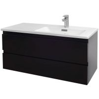 Тумба под раковину Jacob Delafon Madeleine 100 R подвесная Черная глянцевая арт-EB2055-J52 — фото 1, Тумбы под раковину