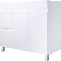 Тумба под раковину 1MarKa Cube 100Н Белый глянец арт-У79527 — фото 1, Тумбы под раковину