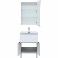 Комплект мебели для ванной Aquanet Алвита New 60 Белый матовый арт-274529 — фото 5, Комплекты мебели для ванной