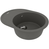 Кухонная мойка Lemark Lacha 620 Серый шелк арт-9910053 — фото 2, Кухонные мойки