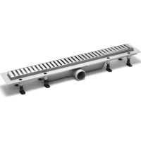 Душевой лоток PlastBrno Design 3 65 с решеткой Хром арт-SZA3650 — фото 1, Душевые лотки