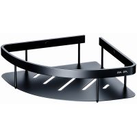 Полка корзина AM.PM Sense L угловая Черная матовая арт-A7454122 — фото 1, Полки для ванной и душа
