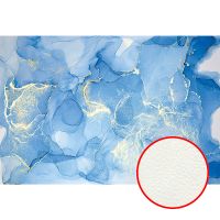 Фреска Ortograf Fluid art 34039 Фактура флок FLK Флизелин (4*2,7) Синий, Абстракция арт-34039 (флок FLK) — фото 1, Фрески
