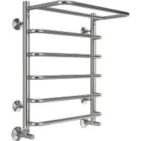 Водяной полотенцесушитель Terminus Полка П6 500x600 с полкой Хром, нижнее подключение, G 1/2" ВР арт-4670078530288 — фото 1, Водяные полотенцесушители