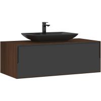 Тумба с раковиной Orka Craft 120 подвесная Орех Антрацит арт-5001127 — фото 1, Тумбы с раковиной