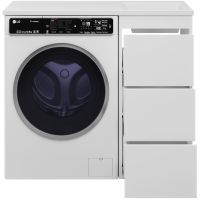 Тумба с раковиной Brevita Grafit 100 R Белая матовая арт-УТ000015080 — фото 3, Тумбы с раковиной