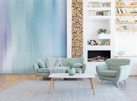 Фреска Ortograf Relax 34256 Фактура флок FLK Флизелин (4*2,7) Бирюзовый/Сиреневый, Абстракция арт-34256 (флок FLK) — фото 3, Фрески