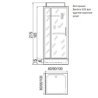 Душевая кабина River Tana 90x90 Б/К с поддоном арт-10000002996 — фото 6, Душевые кабины