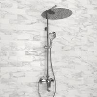 Душевая система WasserKRAFT Хром арт-A166.117.101.010.CH — фото 6, Душевые стойки