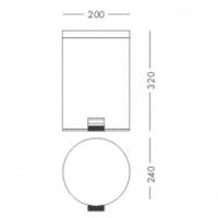 Ведро для мусора Colombo Design Hotel Collection Нержавеющая сталь арт-B9968.IL — фото 3, Мусорные ведра