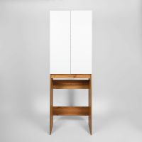 Шкаф пенал VIANT Бостон 65 над стиральной машиной Белый Дуб Вотан арт-VBOS645-SHSM — фото 3, Пеналы для ванной комнаты