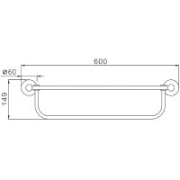 Полка для полотенец Frap F301 Сатин арт-F30124 — фото 9, Полки для полотенец