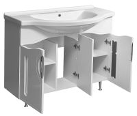 Тумба под раковину Stella Polar Сильва 100 Белая арт-SP-00000204 — фото 5, Тумбы под раковину