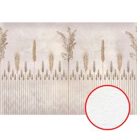 Фреска Ortograf Forma 32642 Фактура бархат FX Флизелин (4*2,7) Бежевый/Серый, Листья/Абстракция арт-32642 (бархат FX) — фото 1, Фрески