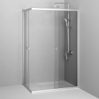 Душевой уголок AM.PM Sunny 120х80 профиль Хром матовый стекло прозрачное арт-W87G-403-12080-MT — фото 2, Прямоугольные душевые уголки