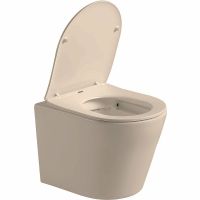 Унитаз Vincea Piatti подвесной Капучино матовый с сиденьем Микролифт арт-VT1-11SMC — фото 3, Подвесные унитазы