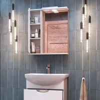 Зеркало со шкафом Vigo Callao 70 L с подсветкой Белое арт-z.CAL.70.L.El — фото 2, Зеркальные шкафы в ванную