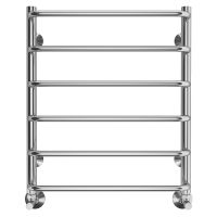 Водяной полотенцесушитель Terminus Стандарт П6 500x600 Хром, нижнее подключение, G 1/2" ВР арт-4670078530332 — фото 2, Водяные полотенцесушители