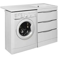 Тумба под раковину Runo Орион 120 Белая арт-УТ000003442 — фото 2, Тумбы под раковину