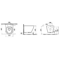 Унитаз Berges Okus подвесной с сиденьем Микролифт арт-082127 — фото 6, Подвесные унитазы