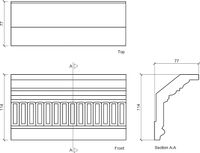 Карниз Европласт 2000x114x77 мм арт-1.50.104 — фото 3, Карнизы
